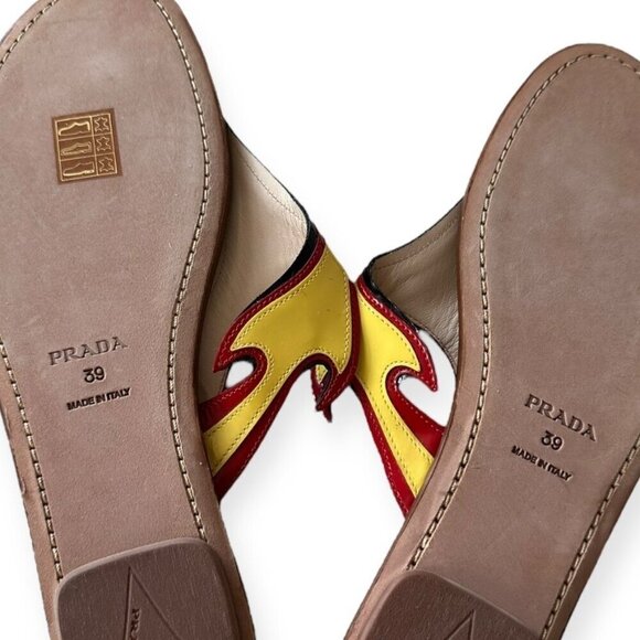 Prada Frame Flat Thong Sandals, Size 39EU, from Prada S/S 2012 Ad Campaign - Picture 9 of 14